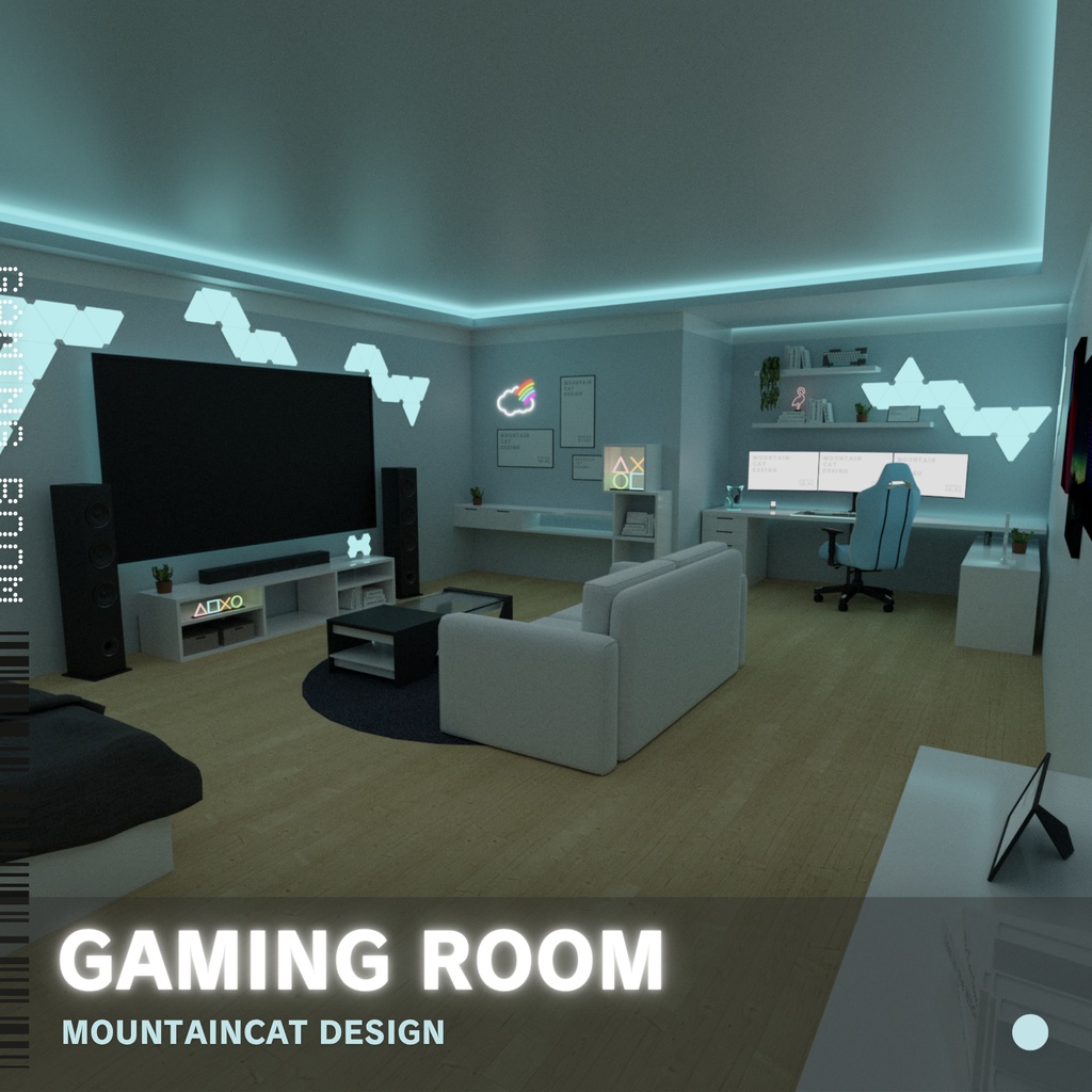 3Dモデル [Gaming Room]