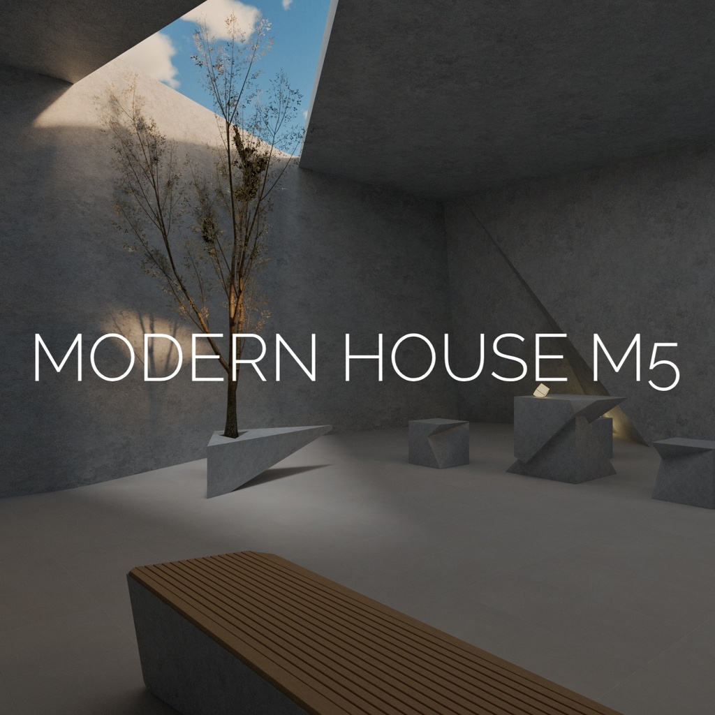 3Dモデル [Modern House M5]