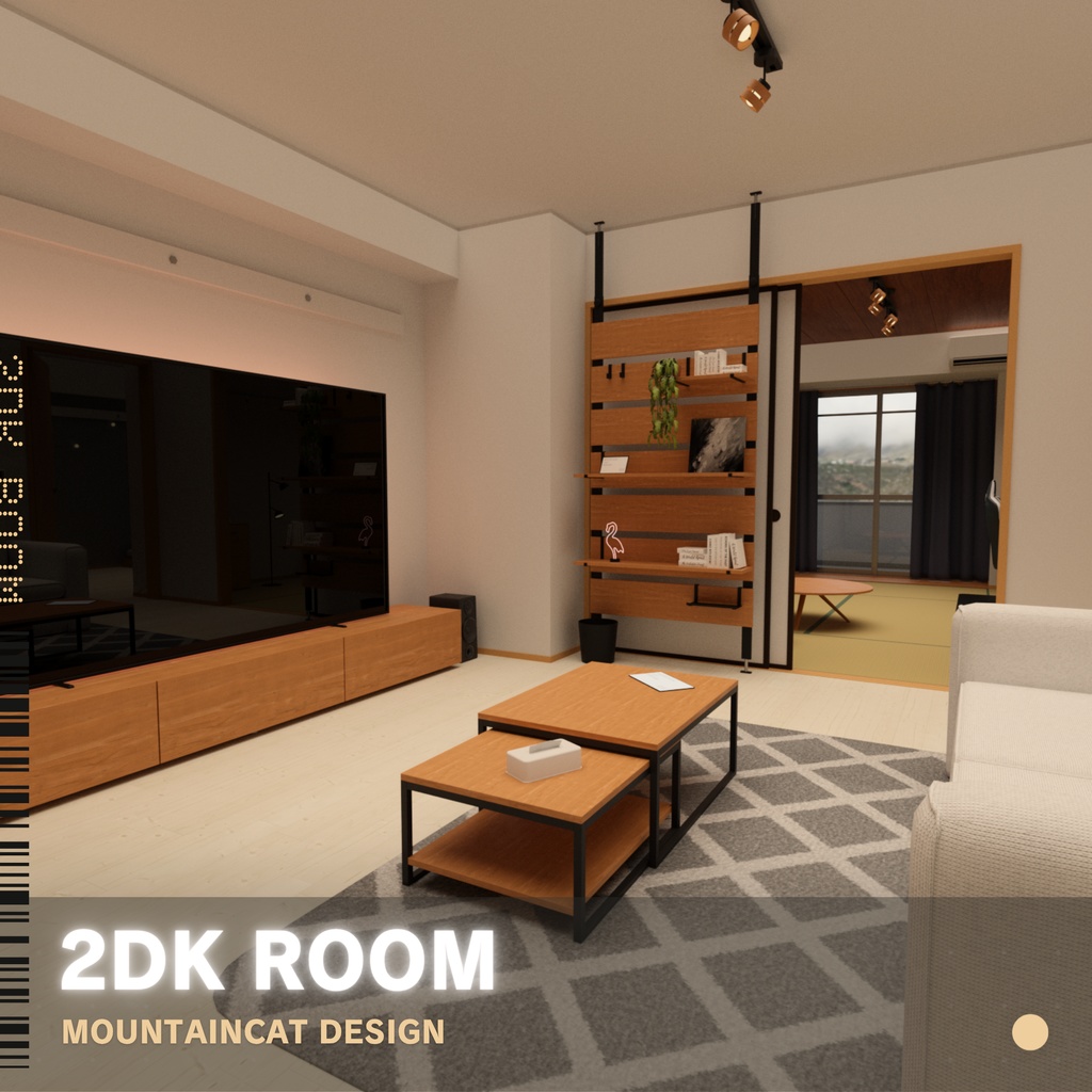 3Dモデル [2DK Room]