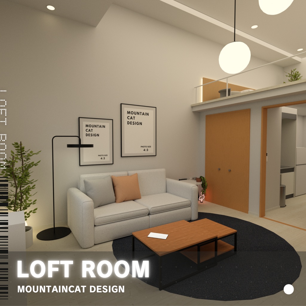 3Dモデル [Loft Room]