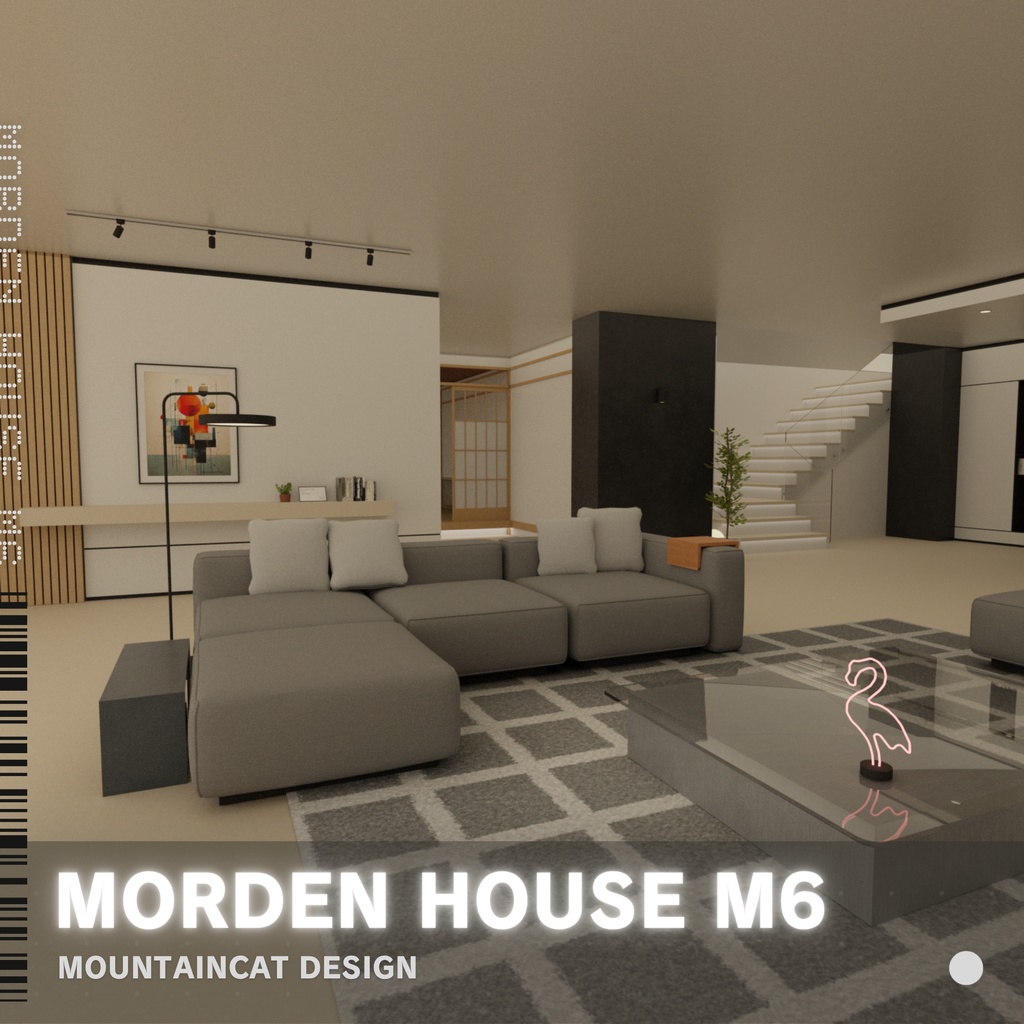 3Dモデル [Modern House M6]