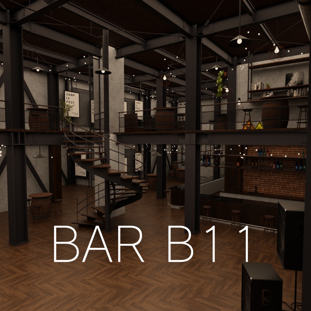 セール中！！🎉3Dモデル [Bar B11]