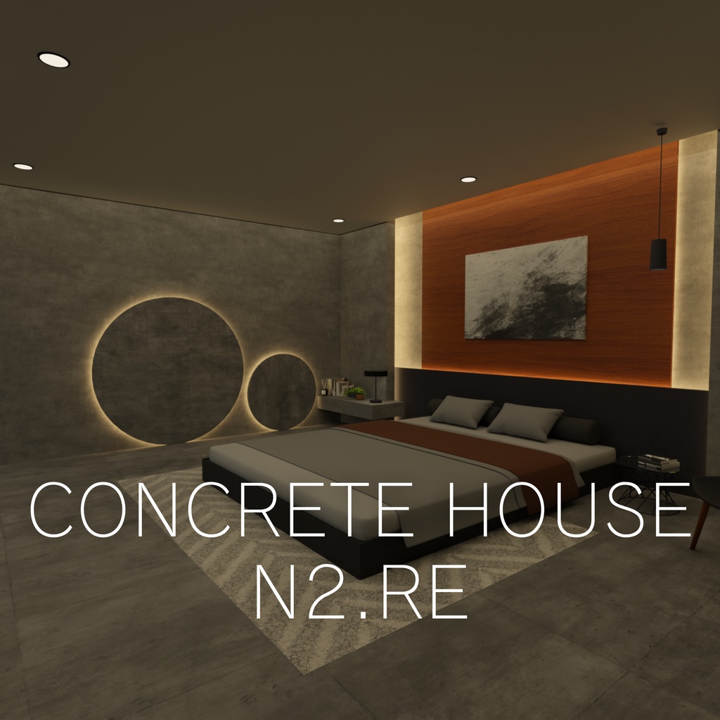 🎉セール中！！3Dモデル [Concrete House N2.re]