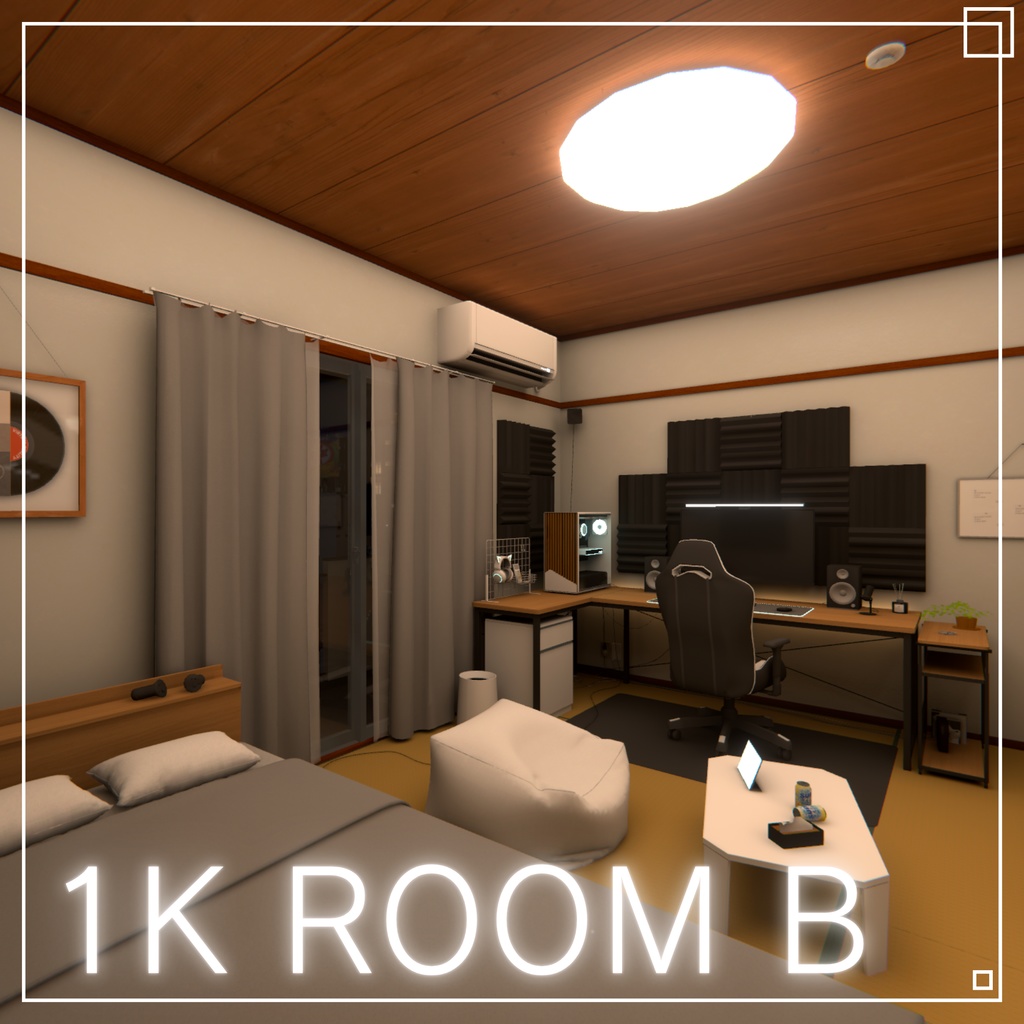 セール中！！🎉3Dモデル [1K Room B]