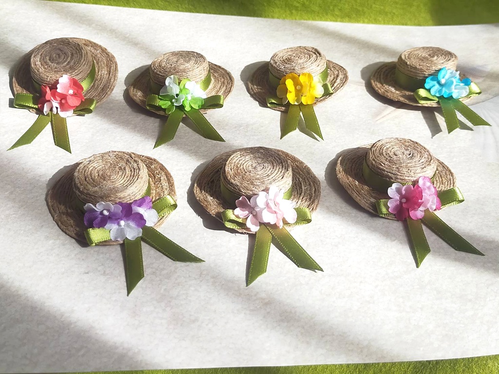 もち用 カスミソウのカンカン帽