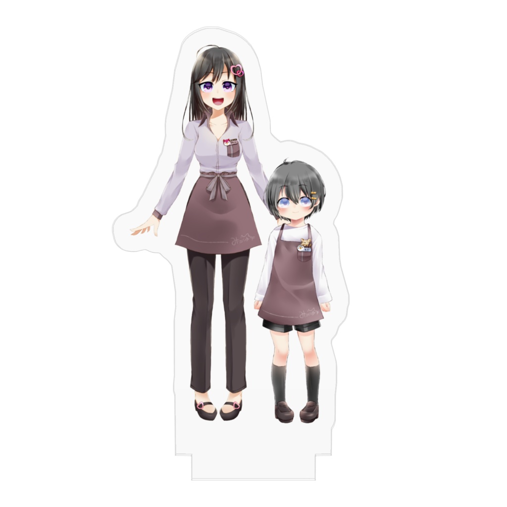 【ふとっちょかぞく。】守矢りお+坊っちゃん:アクリルフィギュア