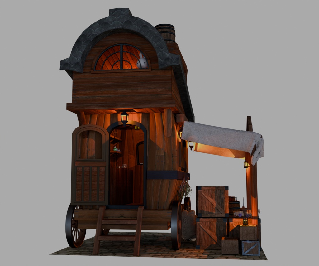 【VRChat】旅商人の馬車 vket2024winterのブースデータ