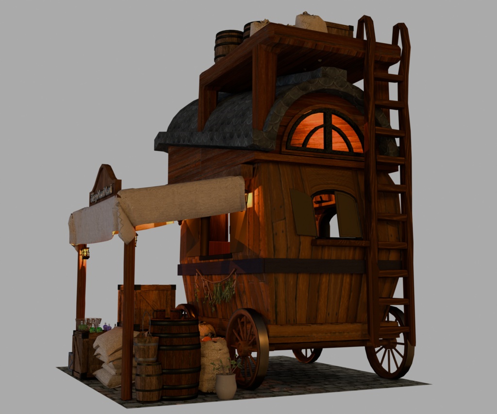 【VRChat】旅商人の馬車 vket2024winterのブースデータ