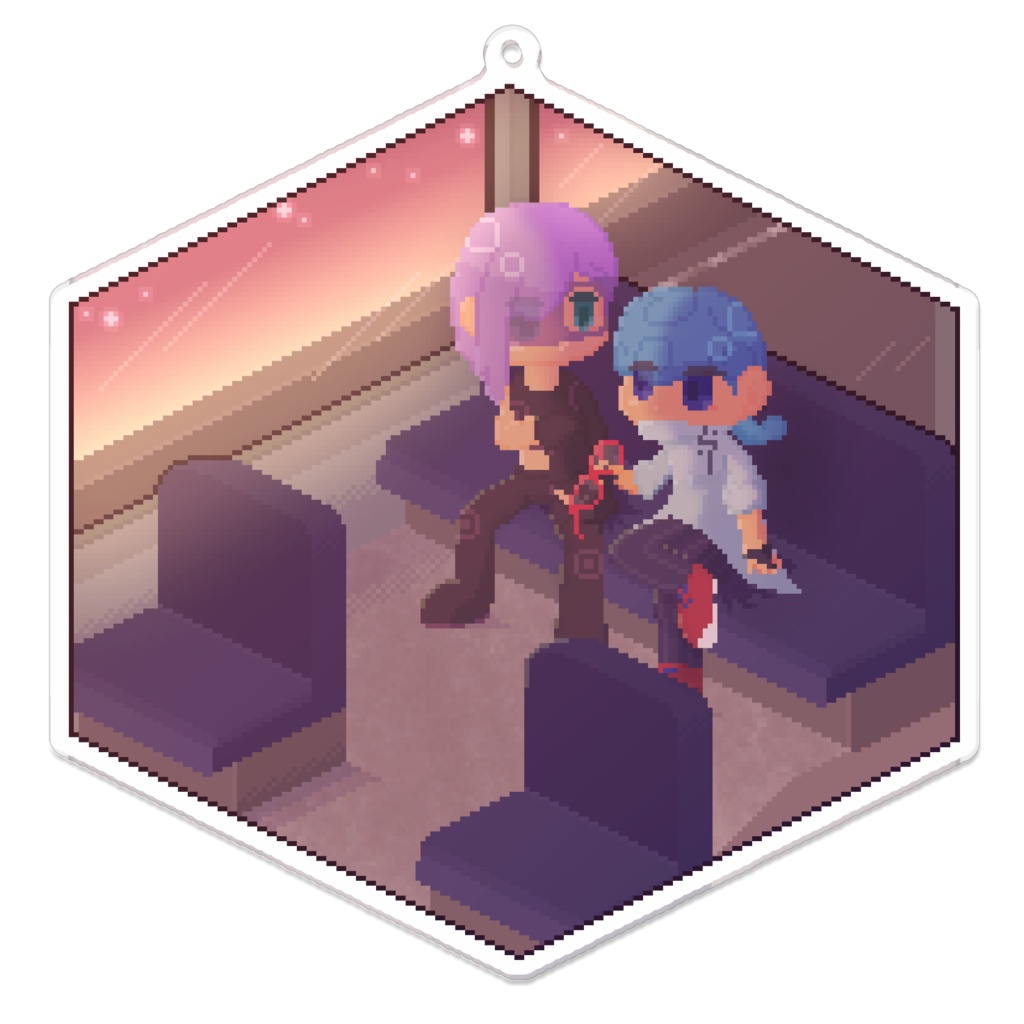 メロギアアクリルキーホルダー ~バスの中~