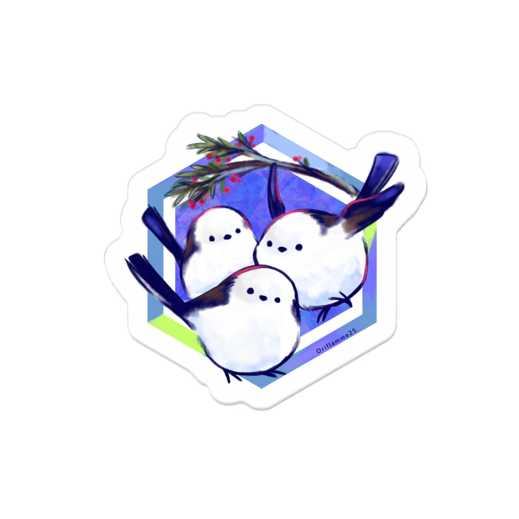 シマエナガ アクリルバッジ