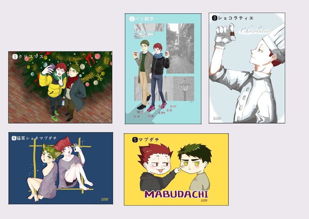 ポストカード　バラ