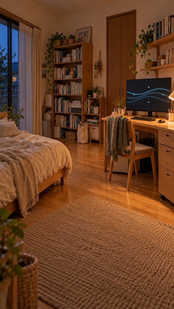 【無料版あり】夕暮れの実家の配信部屋|縦型9:16・動く10秒ループ背景|A-09V