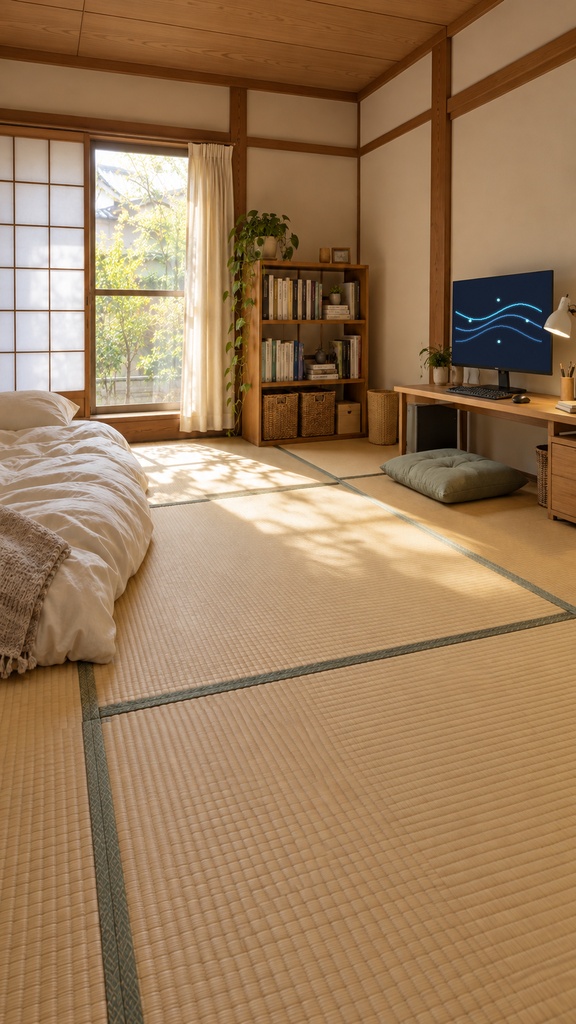 【無料版あり】畳の実家の配信部屋|縦型9:16・動く10秒ループ背景|A-11V