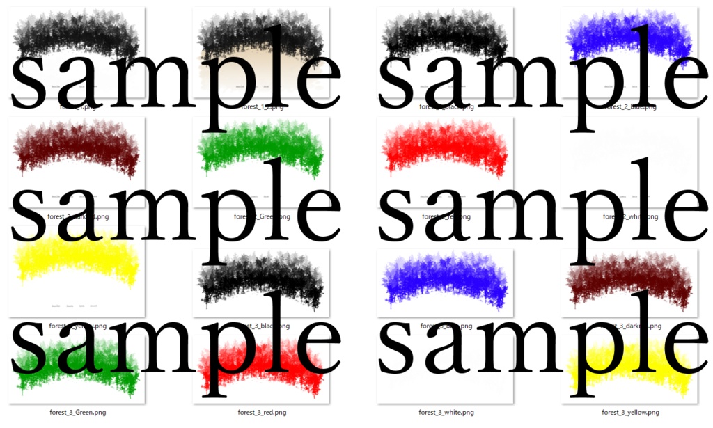 【無料/有料】森素材セット【ココフォリア素材】