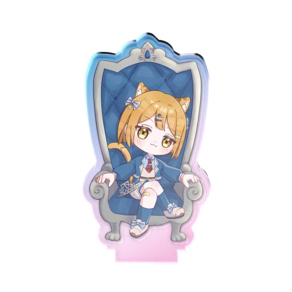 【ぽちたま】猫雪ぽち オーロラアクリルスタンド(小)