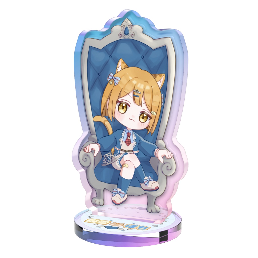 【ぽちたま】猫雪ぽち　オーロラアクリルスタンド(小)