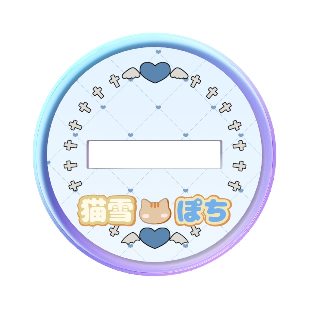 【ぽちたま】猫雪ぽち オーロラアクリルスタンド(小)