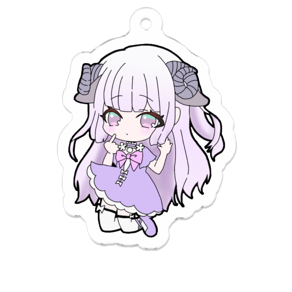 紫桜みあ(羊ver 5cm)アクリルキーホルダー