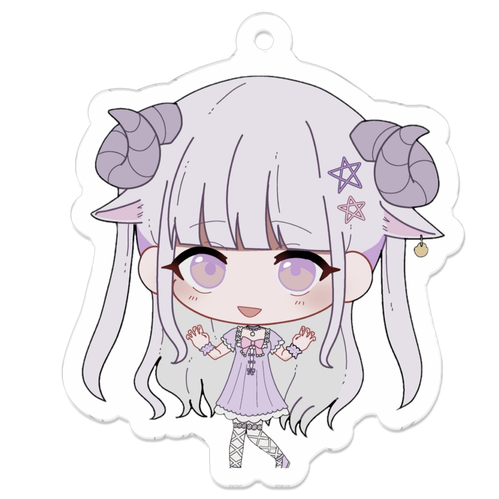 紫桜みあ(羊ver 5cm)アクリルキーホルダー