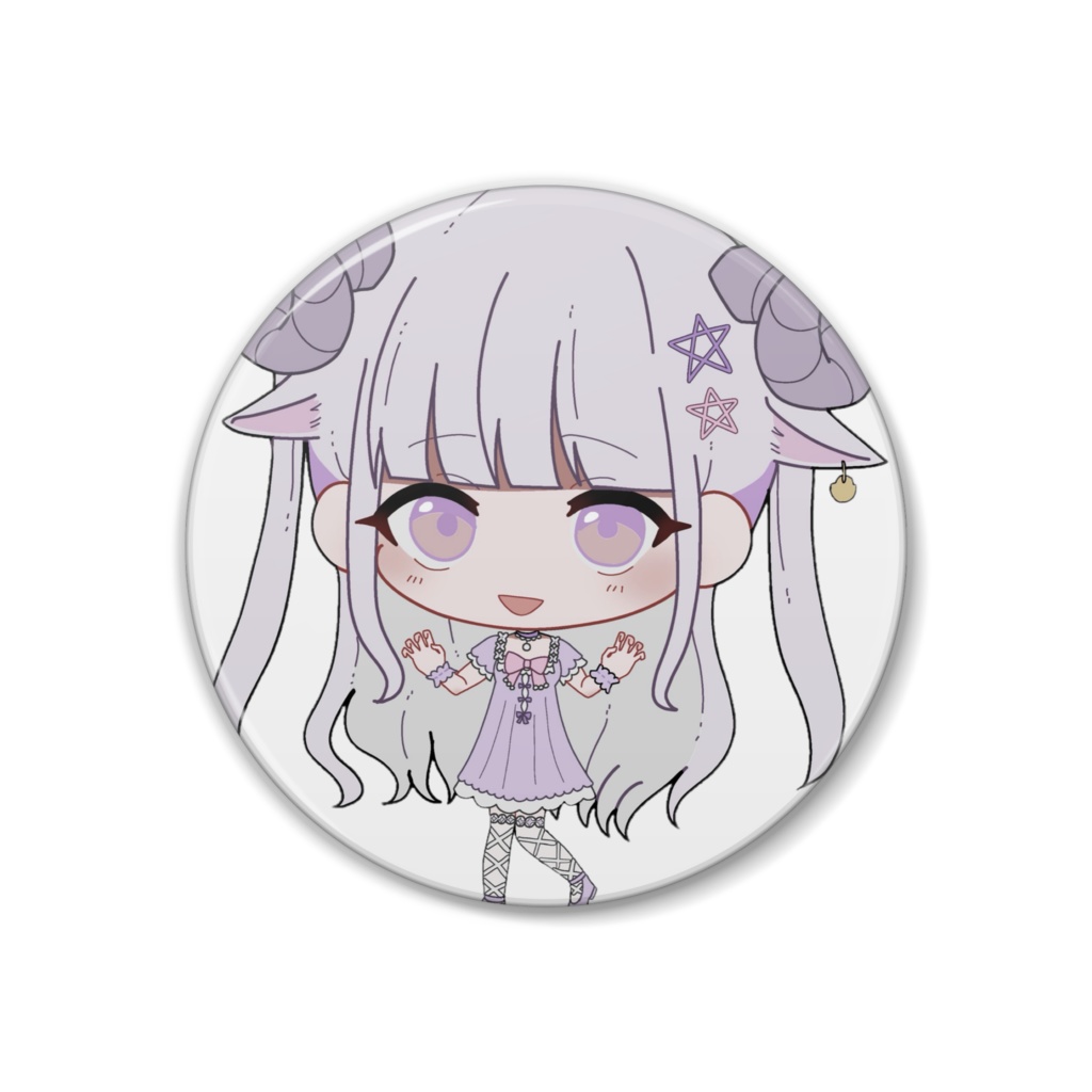 紫桜みあ(羊ver)缶バッジ