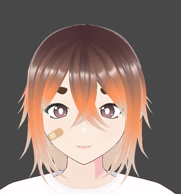 orange brown hair