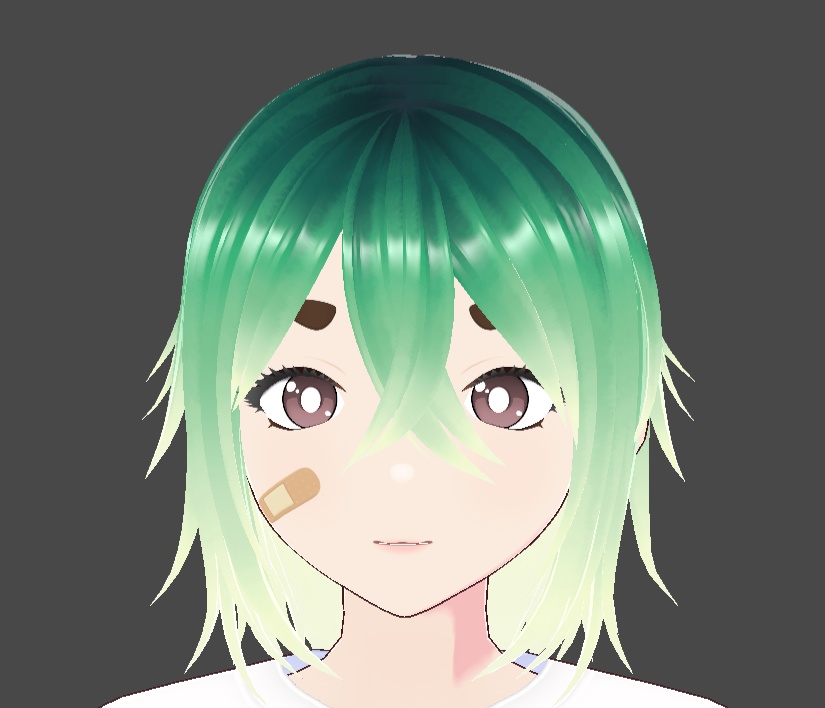 super green hair texture