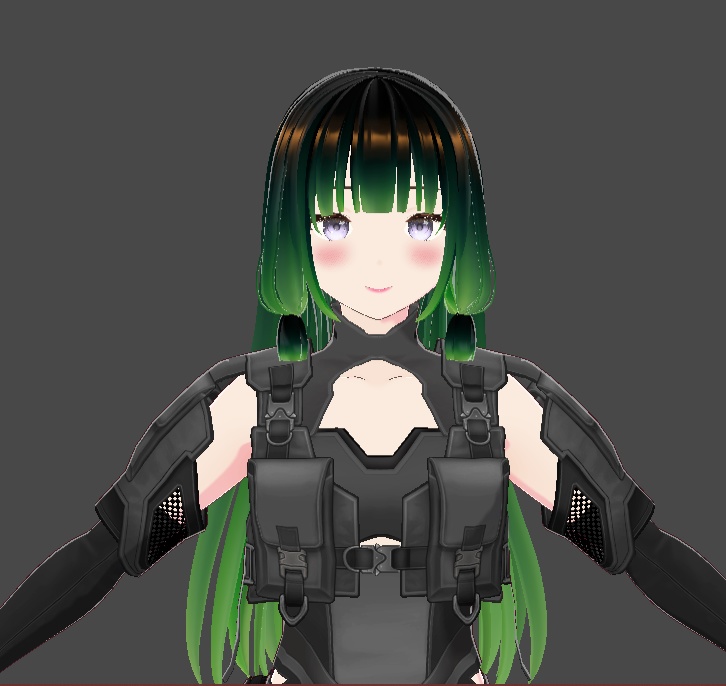 black to green hair texture 