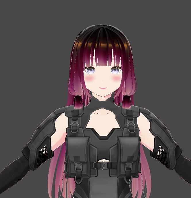 black to valentine pink