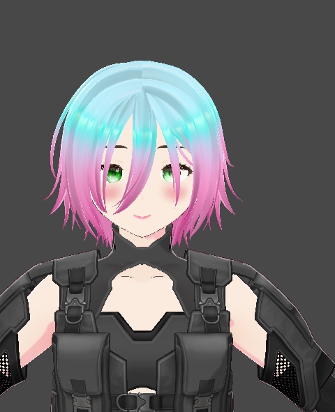 Ramune (blue and pink) inspired hair texture