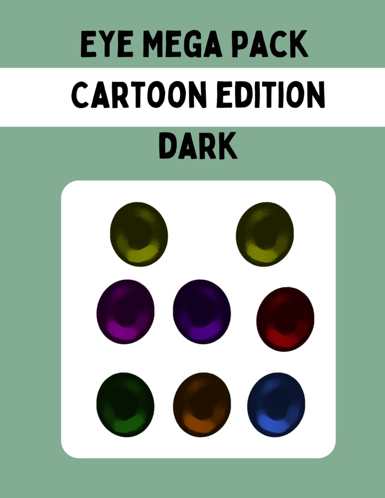 MEGA eye pack Cartoon dark edition