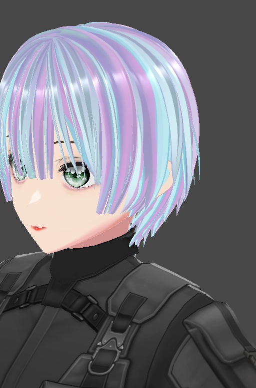 holo blue hair texture