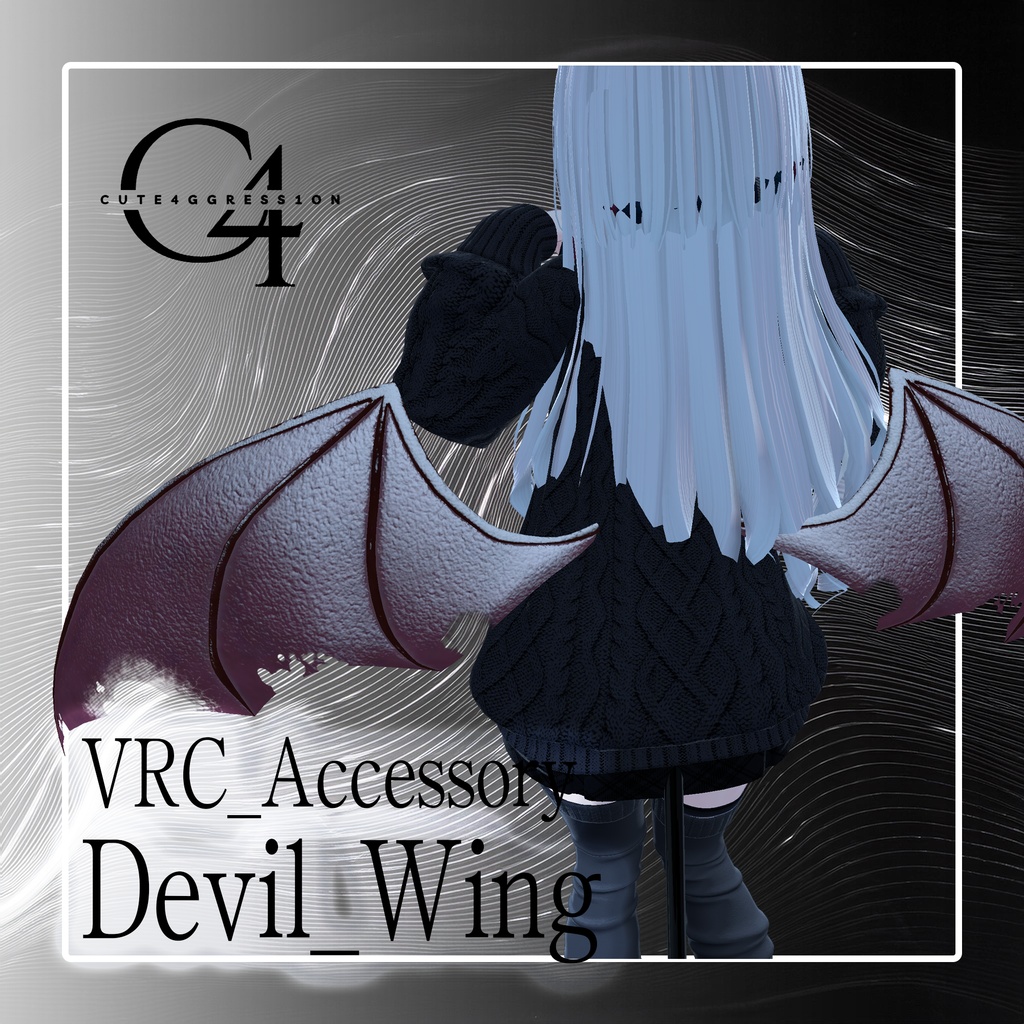 【無料】Devil_Wing【VRCAccessory】