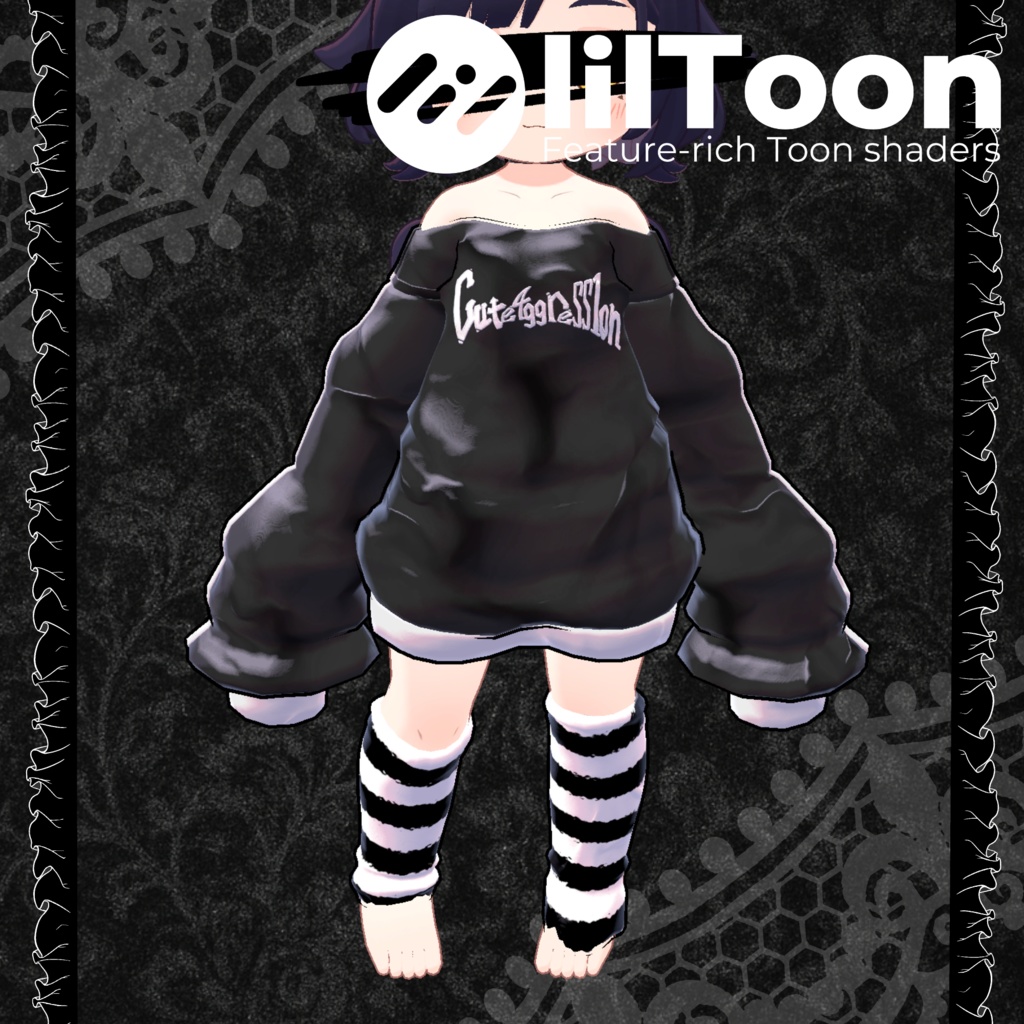 【えも研素体/まめふれんず】SabukaruParka【VRC想定】