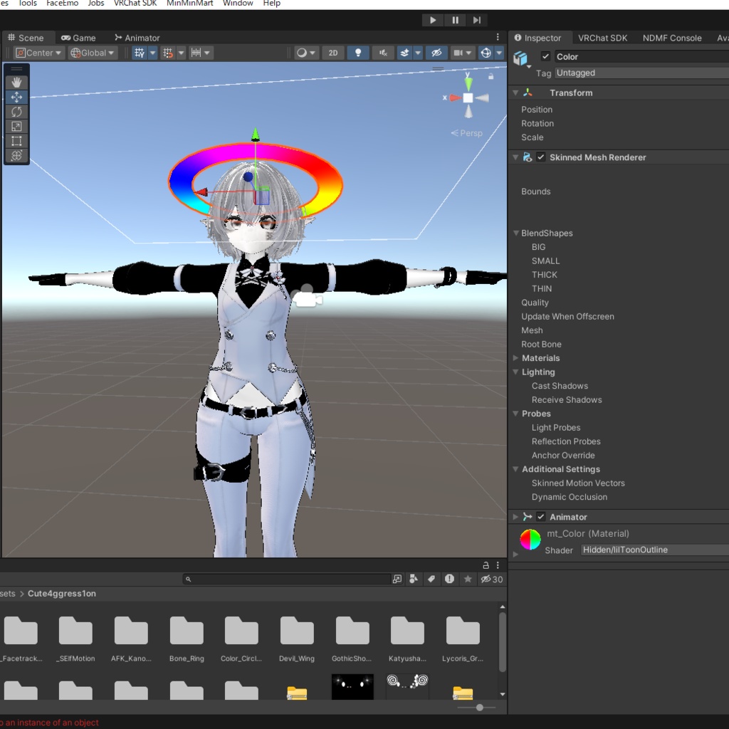 【無料】COLERWHEEL_HALO【VRC_Accessory】