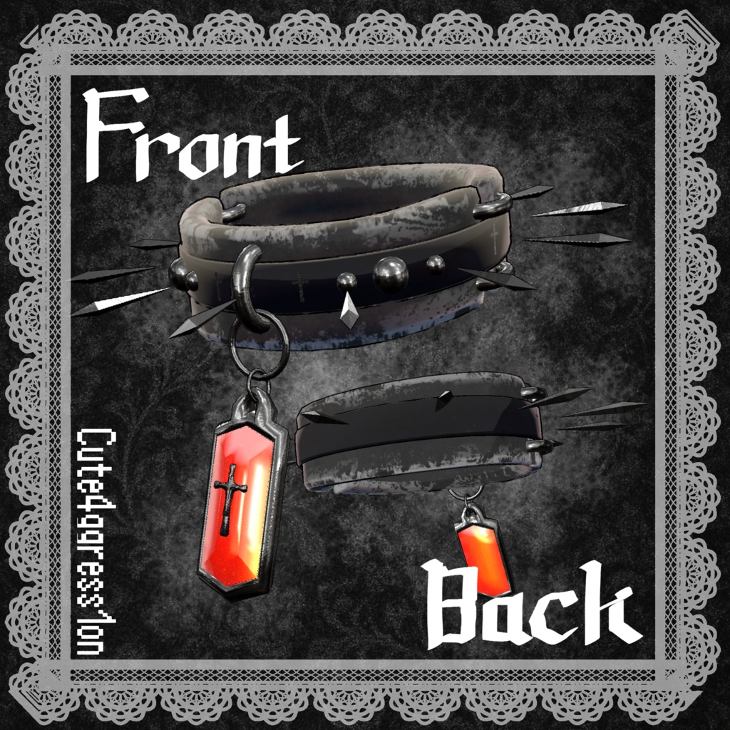 【MA対応】Choker-01【VRC-Accessory】