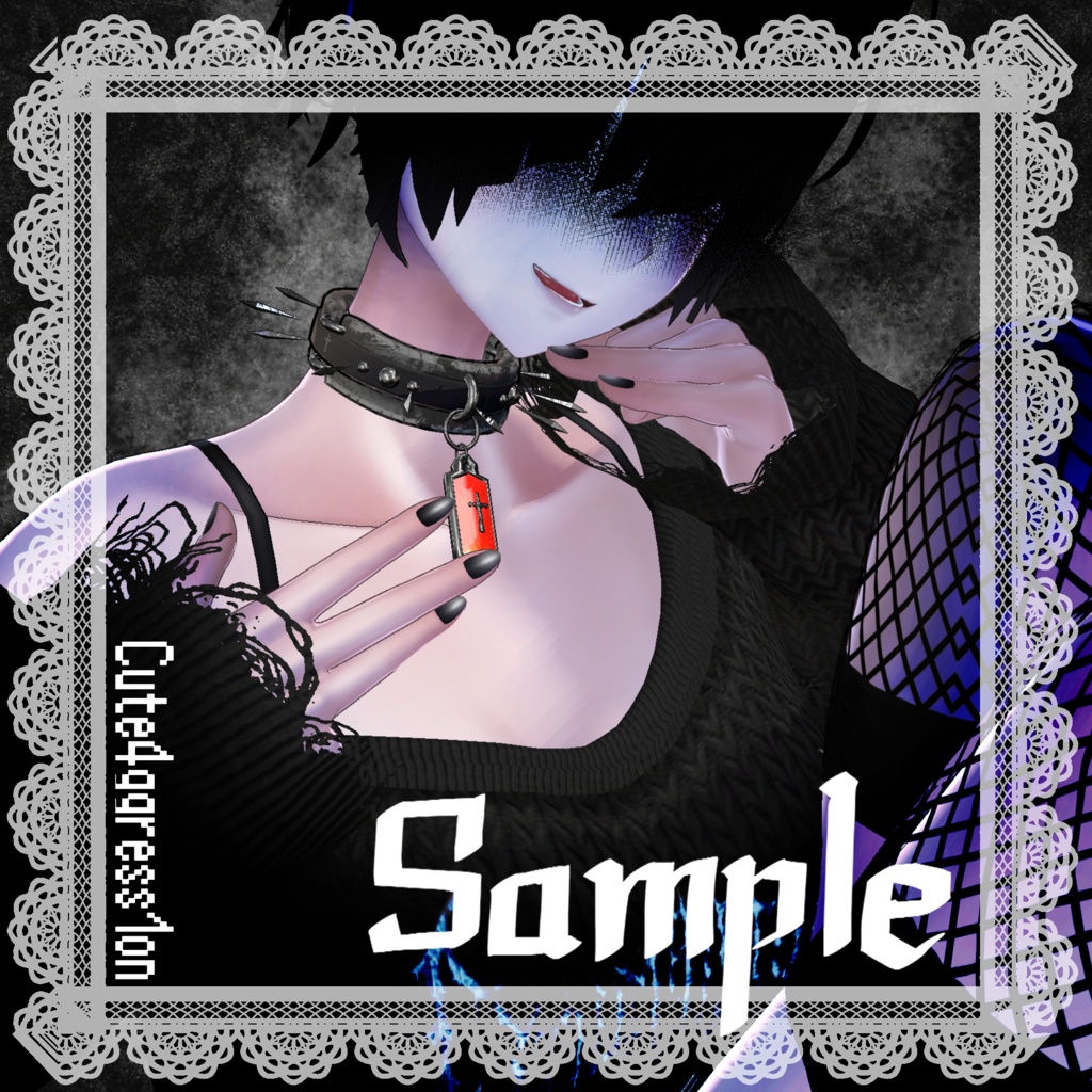 【MA対応】Choker-01【VRC-Accessory】