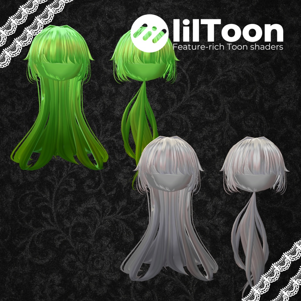 【MA対応】2Way_PonyTail【VRC-Hair】