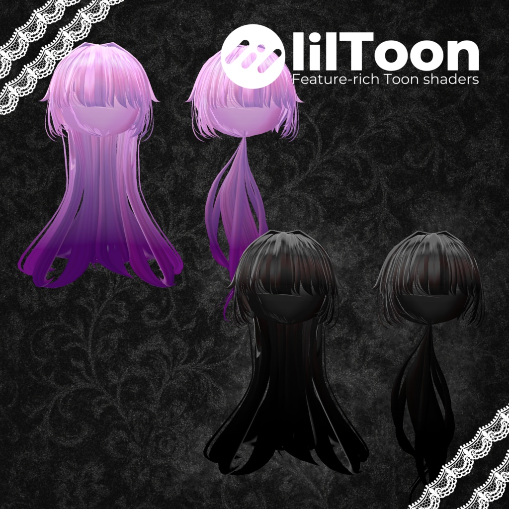 【MA対応】2Way_PonyTail【VRC-Hair】