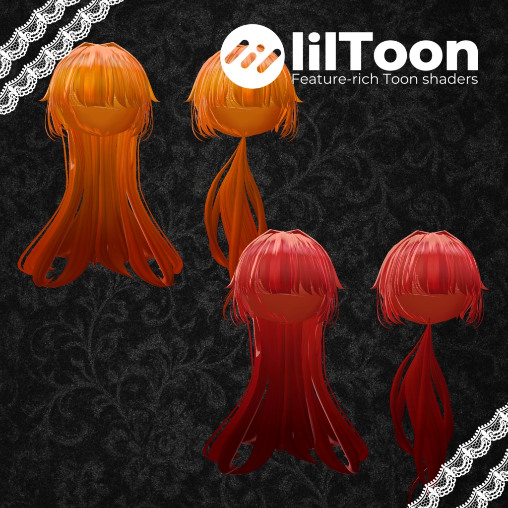 【MA対応】2Way_PonyTail【VRC-Hair】