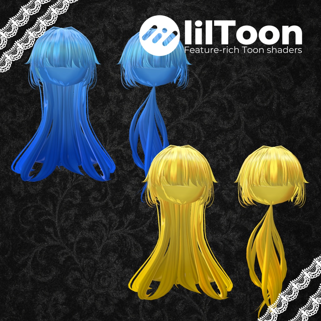 【MA対応】2Way_PonyTail【VRC-Hair】