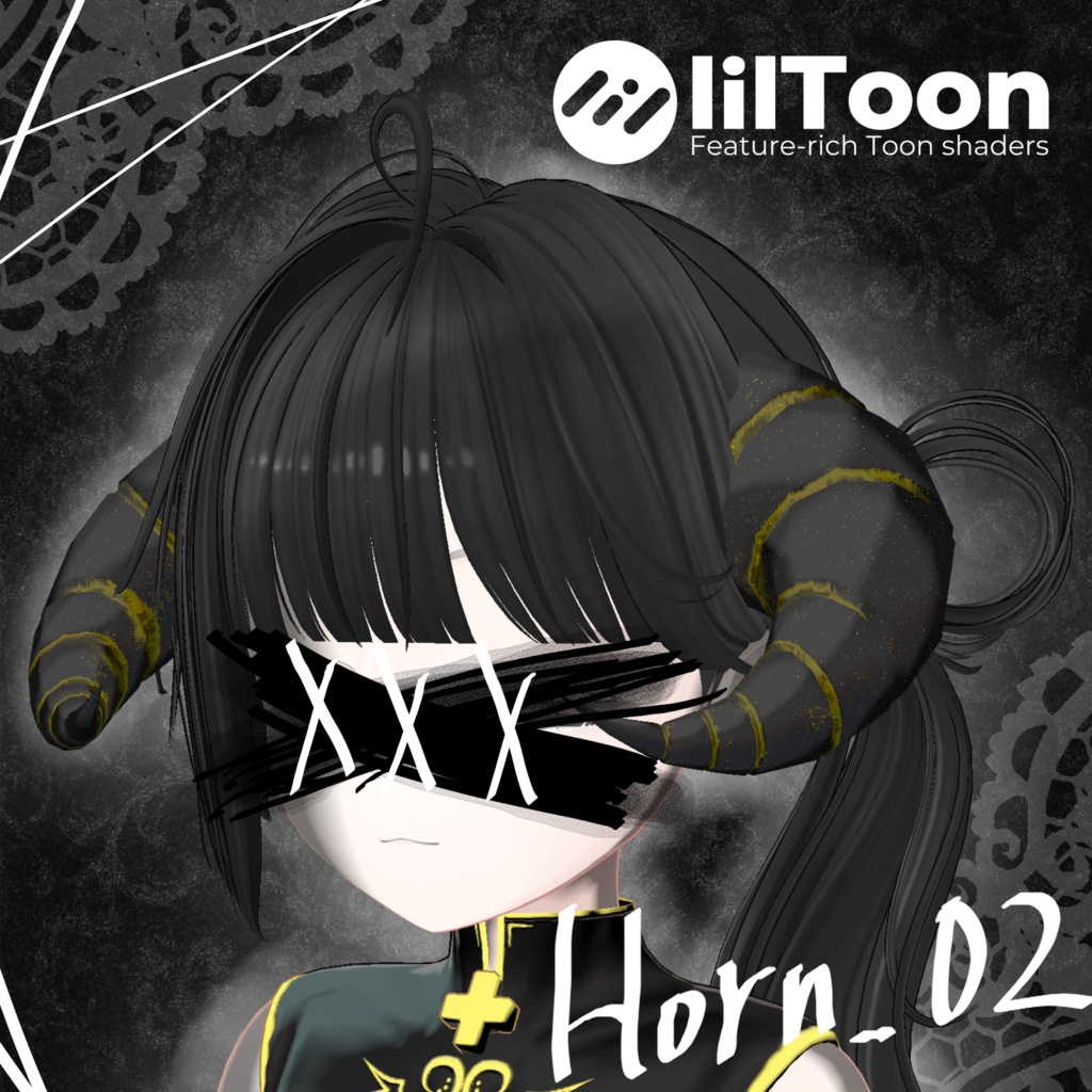 【無料】Horn_02【VRC-Accessory】