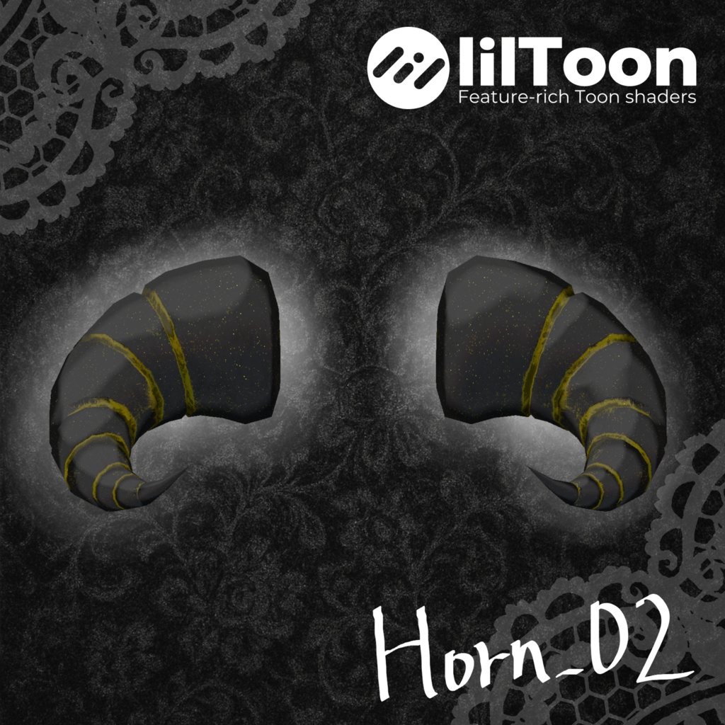 【無料】Horn_02【VRC-Accessory】