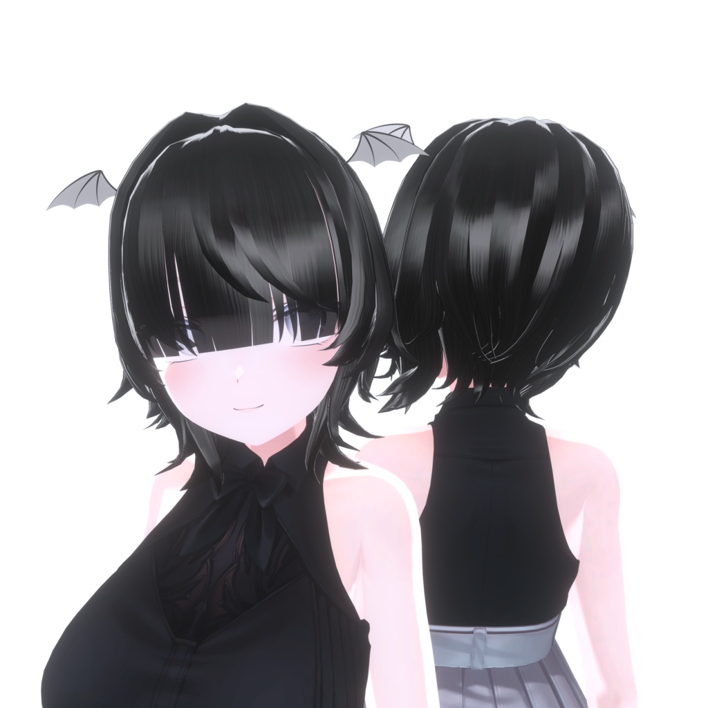 🎁24時間無料配布ちゅう🎁【VRC向けHair】めかくれゔぁんぷへあー/MekakureVampHair