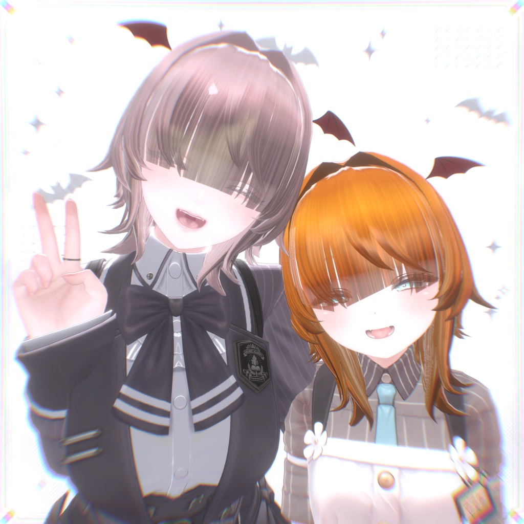 🎁発売記念セールちゅう🎁【VRC向けHair】めかくれゔぁんぷへあー/MekakureVampHair