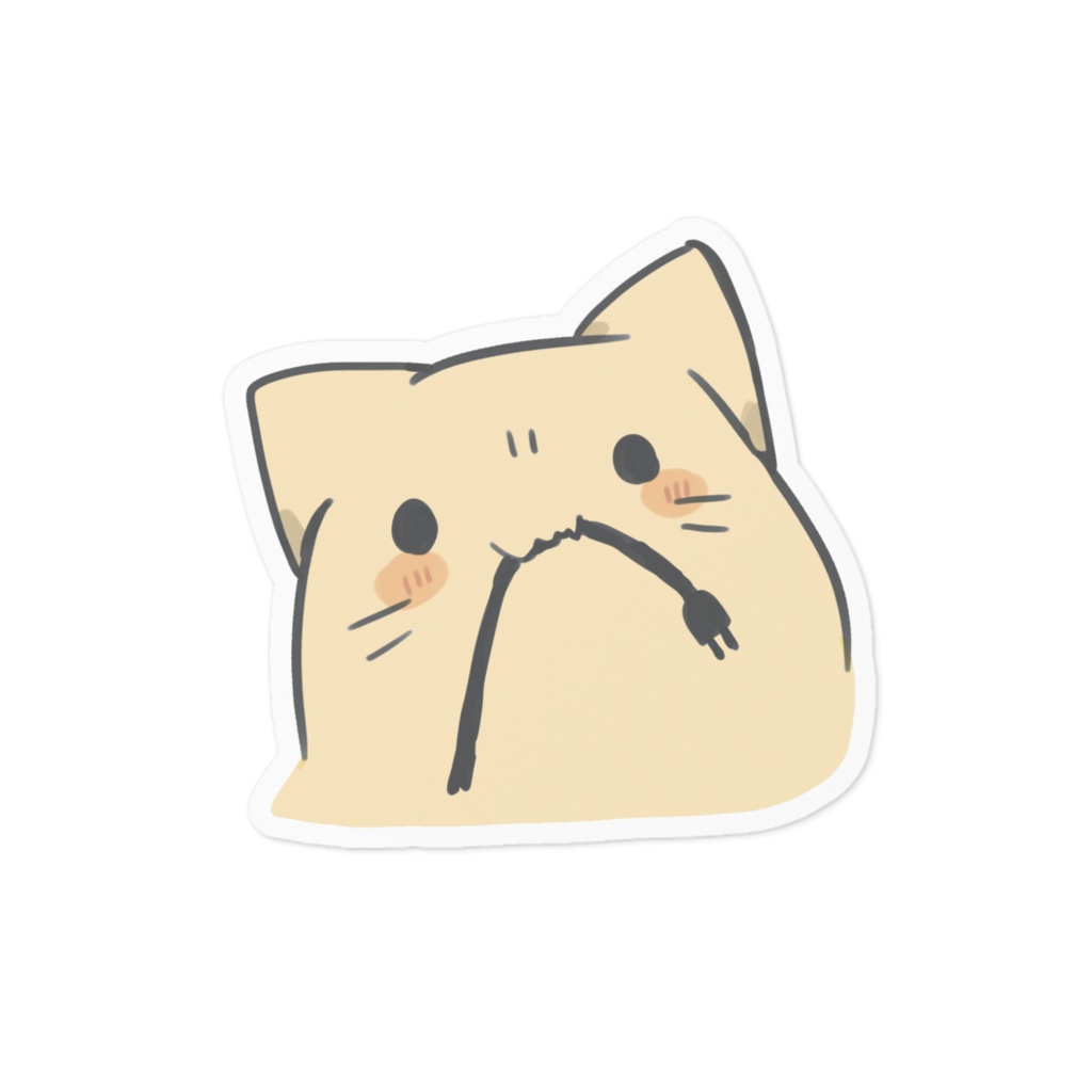 コンセントを食べるBlobcatステッカー