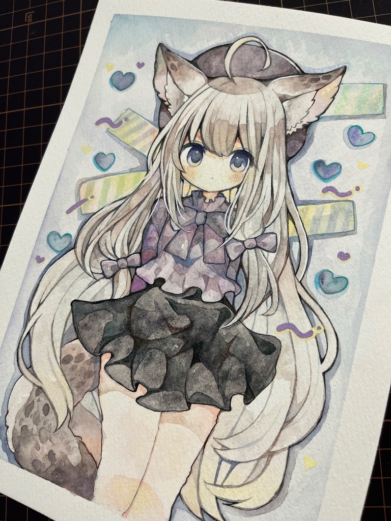 【自宅配送物品】ねこちゃん原画