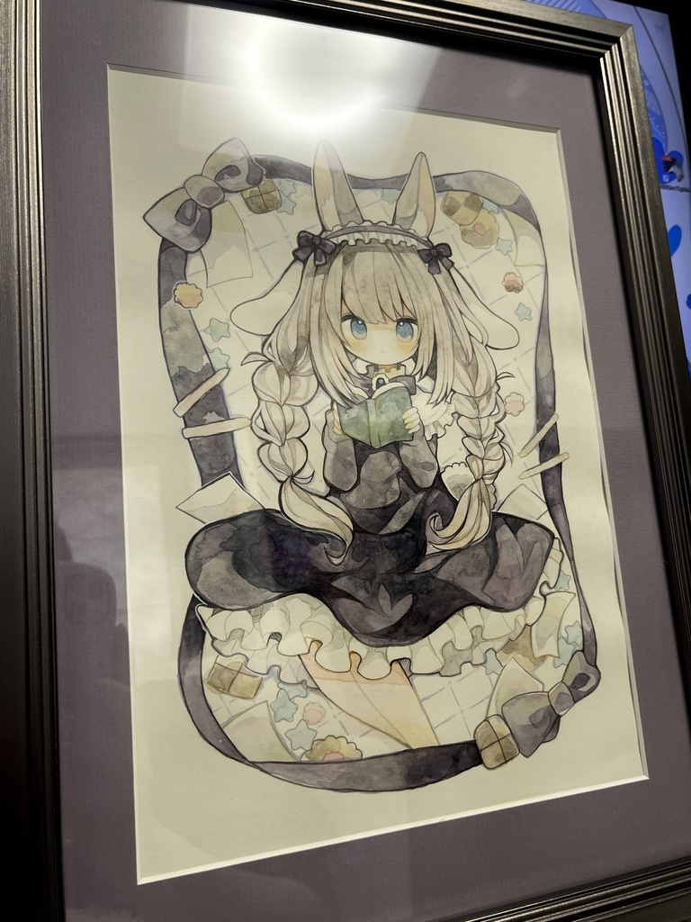[額装原画]おおきめけもみみちゃん