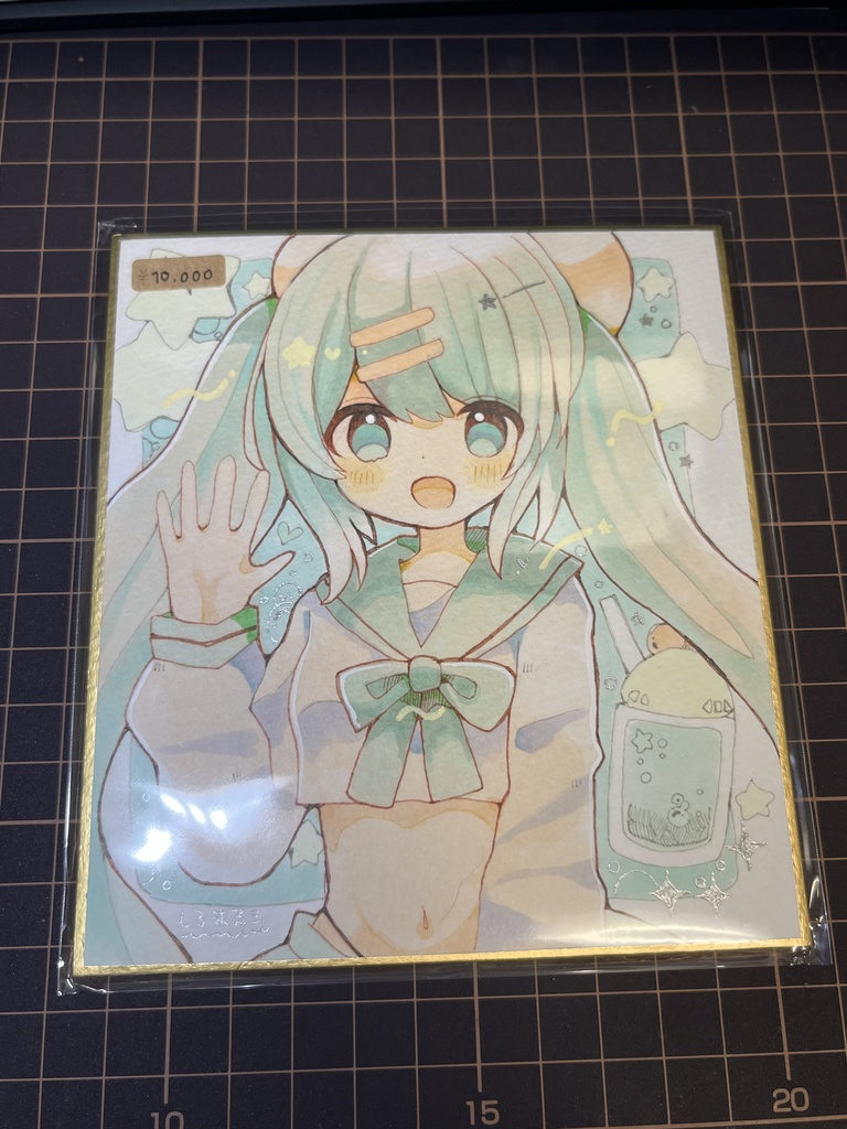クリームソーダちゃんミニ色紙
