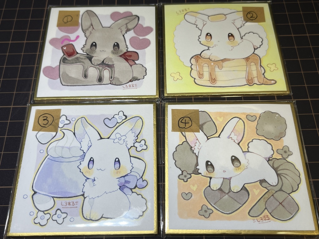 うさぎさん豆色紙
