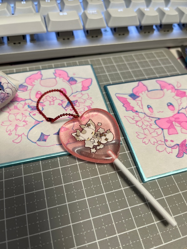ペロペロキャンディーキーホルダー